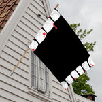 Dracula Fang Print House Flag