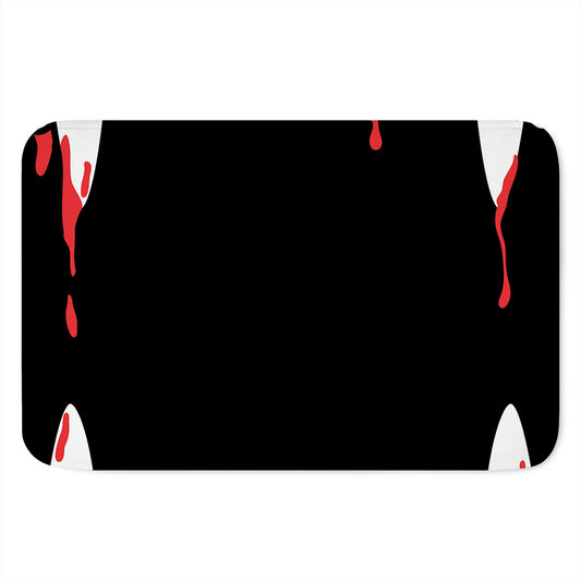 Dracula Fang Print Indoor Door Mat