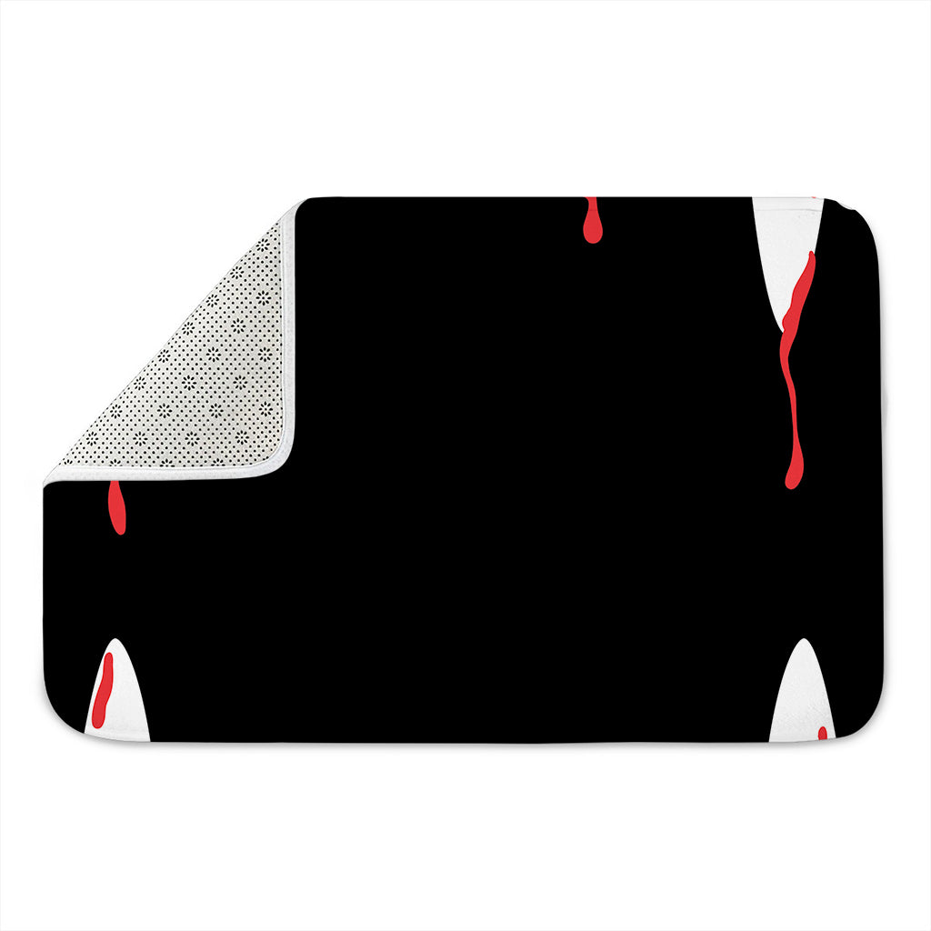 Dracula Fang Print Indoor Door Mat