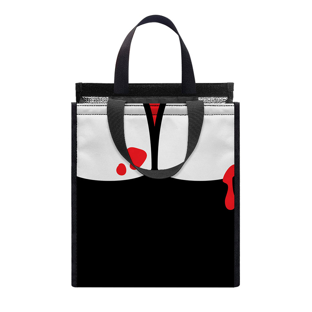 Dracula Fang Print Insulated Lunch Tote