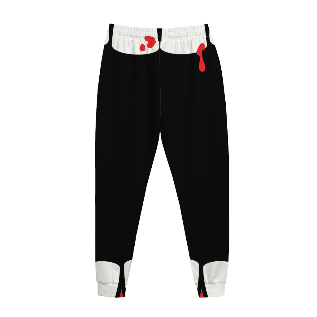 Dracula Fang Print Jogger Pants