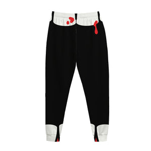 Dracula Fang Print Jogger Pants