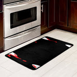 Dracula Fang Print Kitchen Mat