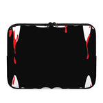 Dracula Fang Print Laptop Sleeve