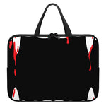 Dracula Fang Print Laptop Sleeve With Handle