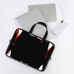 Dracula Fang Print Laptop Sleeve With Handle