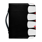 Dracula Fang Print Leather Bible Cover