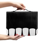 Dracula Fang Print Leather Bible Cover