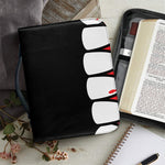Dracula Fang Print Leather Bible Cover
