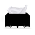 Dracula Fang Print Leather Tissue Box Cover