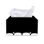 Dracula Fang Print Leather Tissue Box Cover