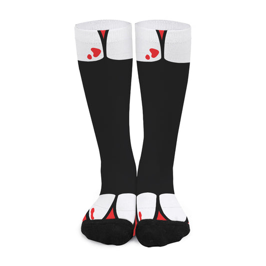 Dracula Fang Print Long Socks