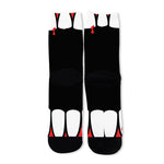 Dracula Fang Print Long Socks