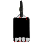 Dracula Fang Print Luggage Tag