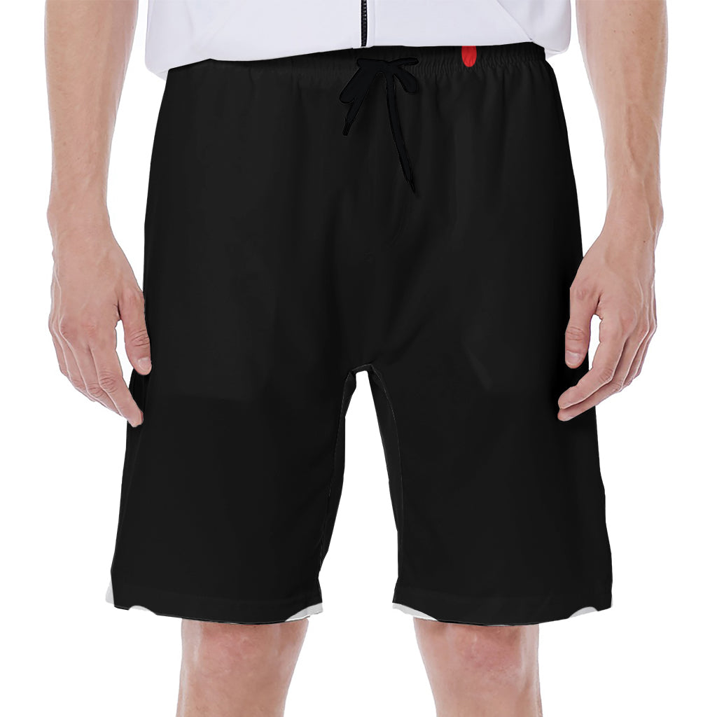 Dracula Fang Print Men's Beach Shorts