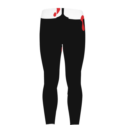 Dracula Fang Print Men's leggings