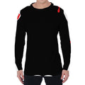 Dracula Fang Print Men's Long Sleeve T-Shirt