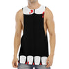 Dracula Fang Print Men's Muscle Tank Top