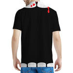 Dracula Fang Print Men's Polo Shirt