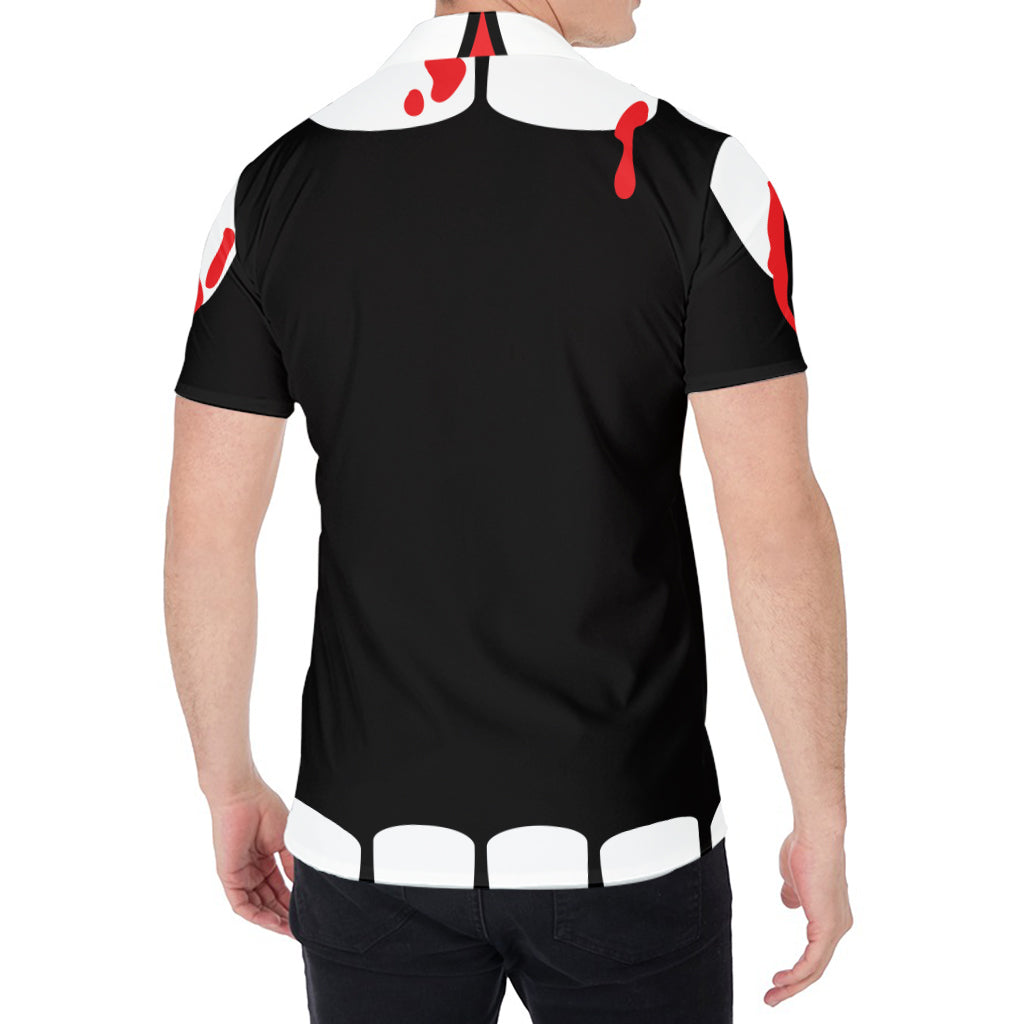 Dracula Fang Print Men's Shirt