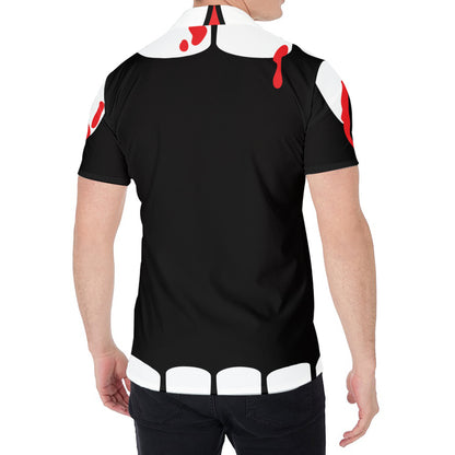 Dracula Fang Print Men's Shirt
