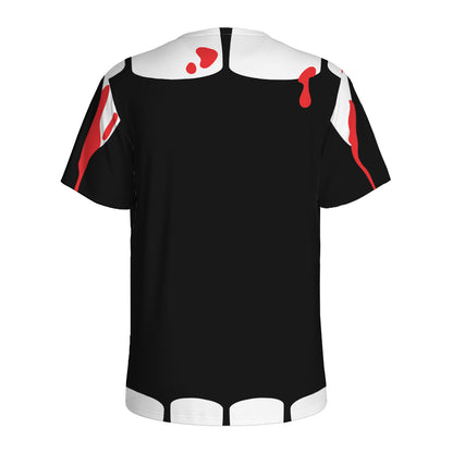 Dracula Fang Print Men's Sports T-Shirt
