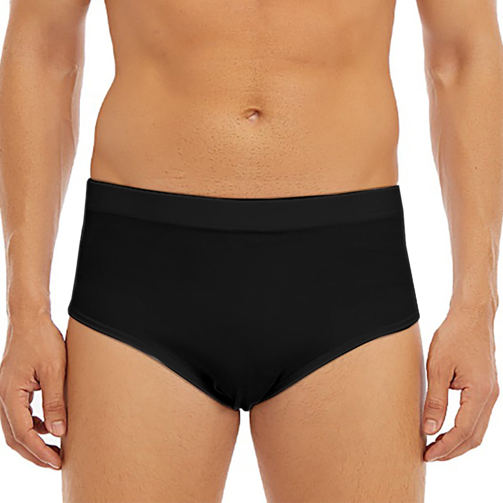 Dracula Fang Print Men's Triangle Swim Briefs
