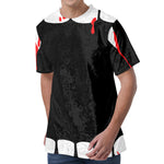 Dracula Fang Print Men's Velvet T-Shirt
