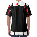 Dracula Fang Print Men's Velvet T-Shirt