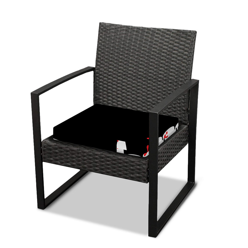 Dracula Fang Print Outdoor Seat Cushion Cover