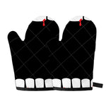 Dracula Fang Print Oven Mitts