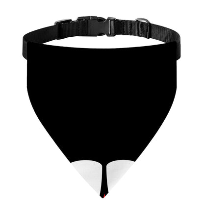 Dracula Fang Print Over The Collar Dog Bandana