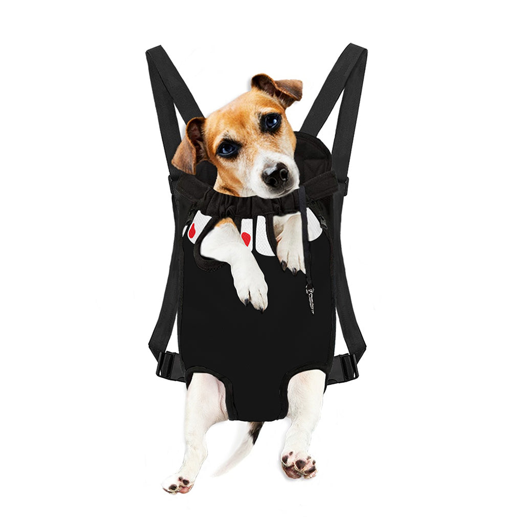 Dracula Fang Print Pet Carrier Backpack