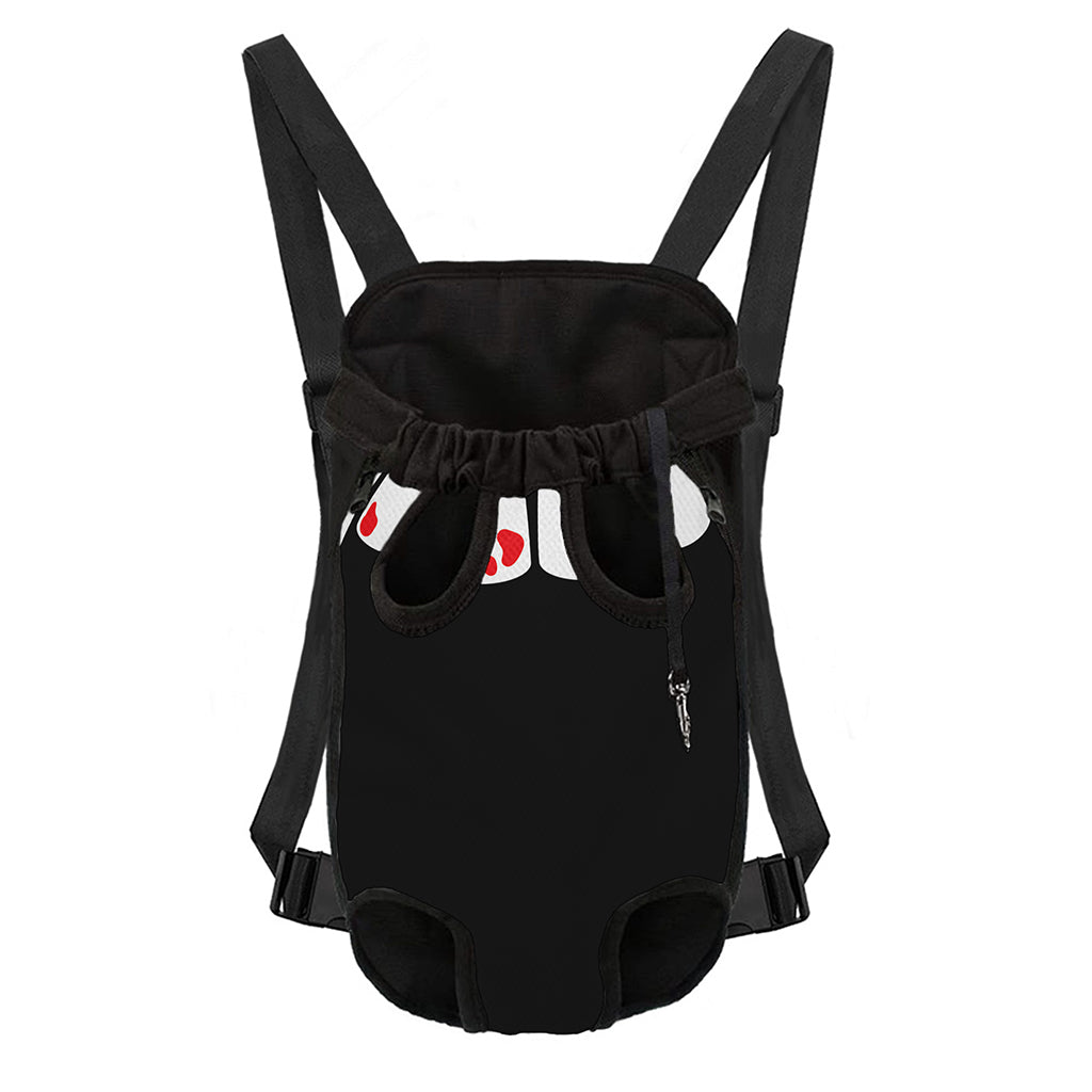 Dracula Fang Print Pet Carrier Backpack