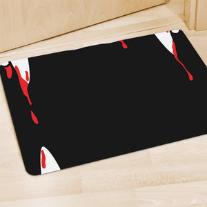 Dracula Fang Print Polyester Doormat