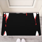 Dracula Fang Print Rubber Doormat