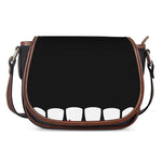 Dracula Fang Print Saddle Bag
