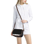Dracula Fang Print Saddle Bag