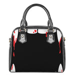 Dracula Fang Print Shoulder Handbag