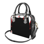 Dracula Fang Print Shoulder Handbag