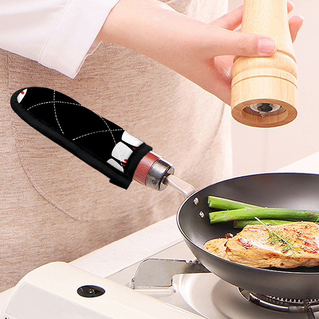 Dracula Fang Print Skillet Handle Cover