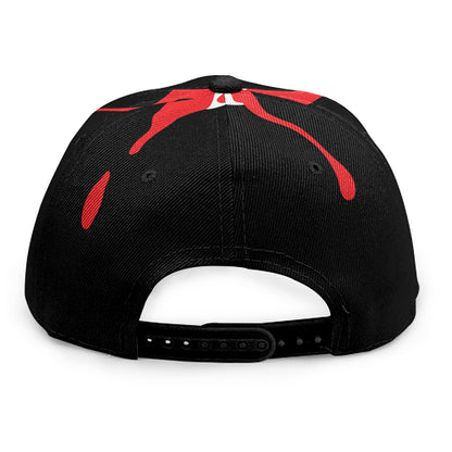 Dracula Fang Print Snapback Cap