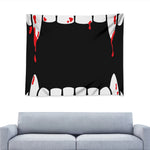 Dracula Fang Print Tapestry