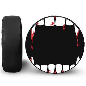 Dracula Fang Print Tire Cover