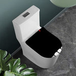 Dracula Fang Print Toilet Lid Cover