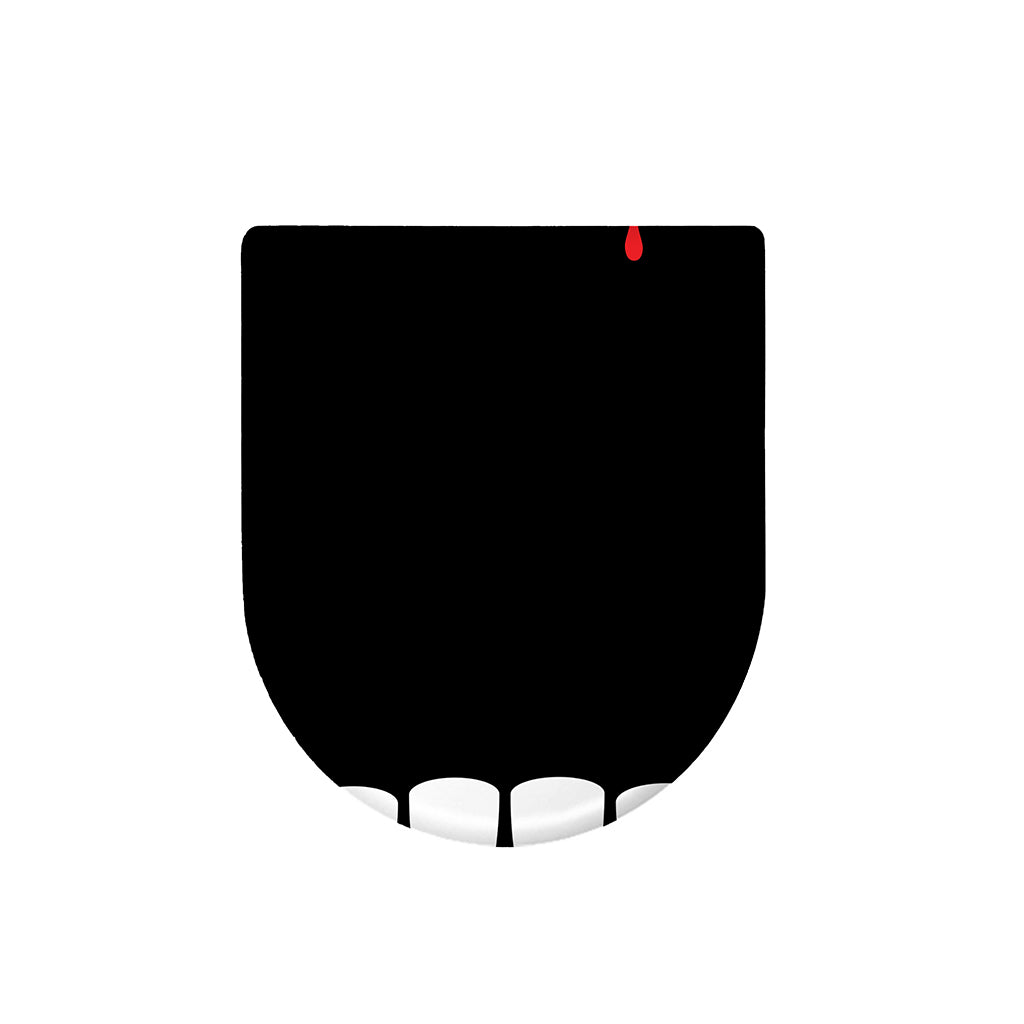 Dracula Fang Print Toilet Lid Cover