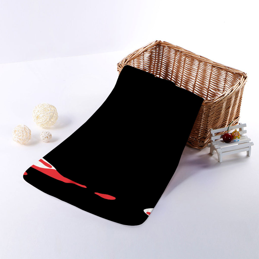 Dracula Fang Print Towel