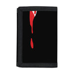 Dracula Fang Print Trifold Wallet