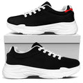 Dracula Fang Print White Chunky Shoes