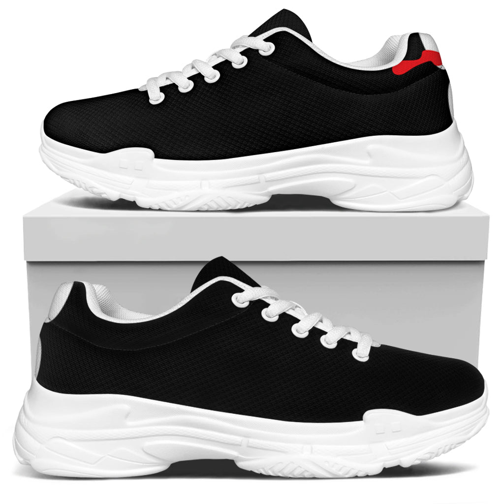 Dracula Fang Print White Chunky Shoes